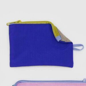 NWOT Baggu Flat Pouch Small - Lapis & Dove (Plein Air)